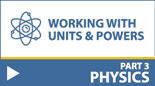 physics working with powers and units